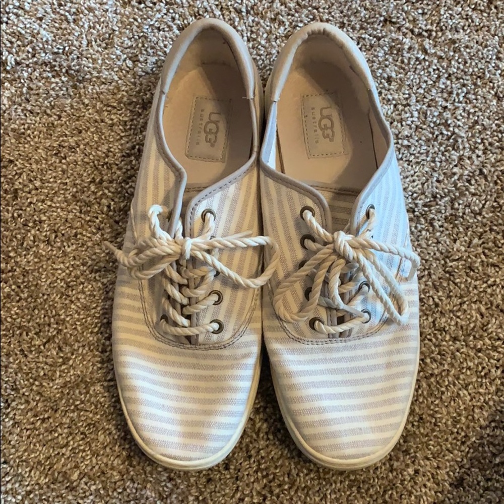 UGG striped boat shoes